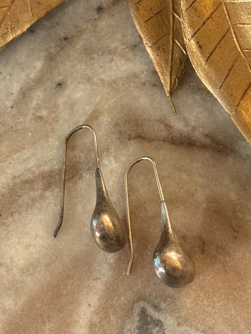 Sterling Teardrop Dangle Earrings